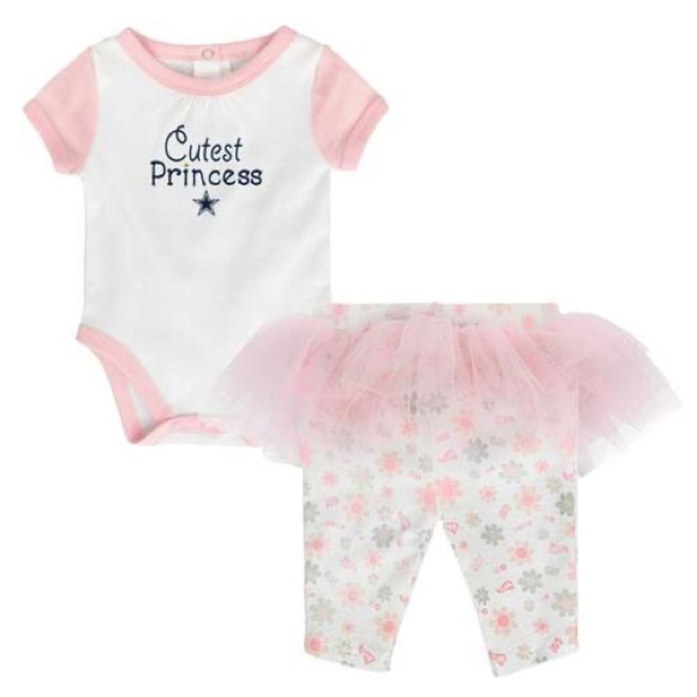 Dallas Cowboys Girls Lil Princess Tutu Legging Set